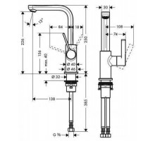 Смеситель для раковины Hansgrohe Metris S 100 хром 31161000