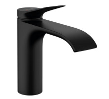 Смеситель для раковины Hansgrohe Vivenis 110 без донного клапана черный матовый 75022670