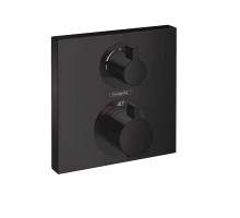 Термостат для душа Hansgrohe Ecostat Square на 2 потребителя внешняя часть черный матовый 15714670