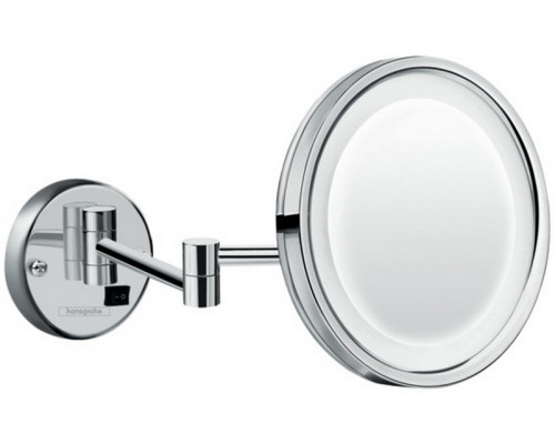 Зеркало косметическое Hansgrohe Logis Universal 3x с подсветкой 73560000