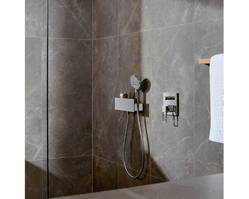 Шланговое подсоединение с полкой и держателем hansgrohe FixFit Porter 300 белый/хром 26456400