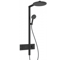 Душевая система Hansgrohe Raindance Alive S с термостатом Ø300 мм черный матовый 24595670