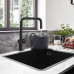 Смеситель для кухни Hansgrohe Talis M54 однорычажный черный матовый 72806670