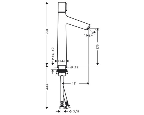 Смеситель для раковины Hansgrohe Talis Select S 190 хром 72045000