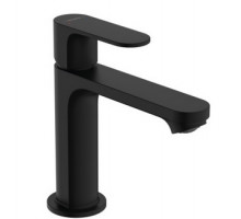 Смеситель для раковины Hansgrohe Rebris S 110 с донным клапаном черный матовый 72517670