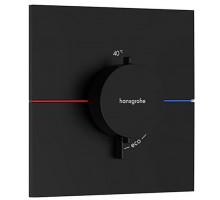 Термостат hansgrohe ShowerSelect Comfort E для 1 потребителя внешняя часть матовый черный 15574670
