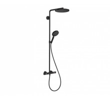 Душевая система Hansgrohe Raindance Select S с термостатом Ø240/120 мм 1/3 режима матовый черный 27633670