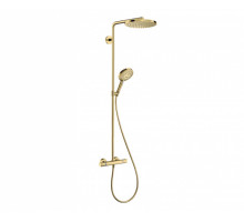 Душевая система Hansgrohe Raindance Select S с термостатом Ø240/120 мм 1/3 режима полированное золото 27633990