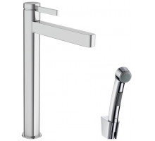 Смеситель для раковины hansgrohe Finoris 264 мм с гигиеническим душем 76220000