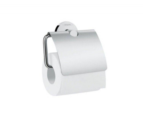 Держатель для туалетной бумаги Hansgrohe Logis Universal с крышкой хром 41723000