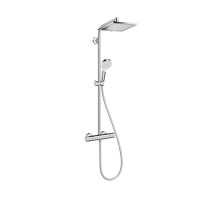 Душевая система Hansgrohe Crometta E 240 1jet Showerpipe с термостатом хром 27271000