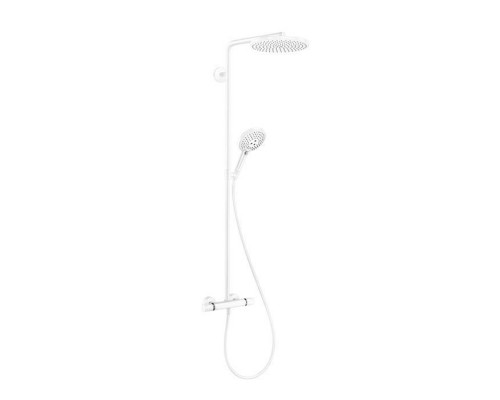 Душевая система Hansgrohe Raindance S 240 1jet PowderRain с термостатом белый матовый 27633700