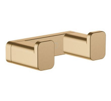 Двойной крючок для полотенец Hansgrohe AddStoris шлифованная бронза 41755140