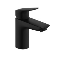 Смеситель для раковины Hansgrohe Logis 100 однорычажный без сливного набора черный матовый 71101670
