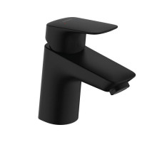 Смеситель для раковины Hansgrohe Logis 70 однорычажный без сливного набора черный матовый 71071670