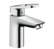 Смеситель для раковины Hansgrohe Logis Loop 100 со сливным гарнитуром хром 71151000