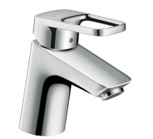 Смеситель для раковины Hansgrohe Logis Loop 70 со сливным гарнитуром хром 71150000