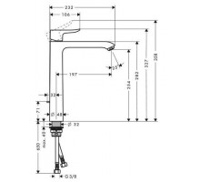 Смеситель для раковины Hansgrohe Metris 260 хром 31082000