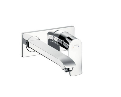 Смеситель для раковины Hansgrohe Metris настенный внешняя часть хром 31086000