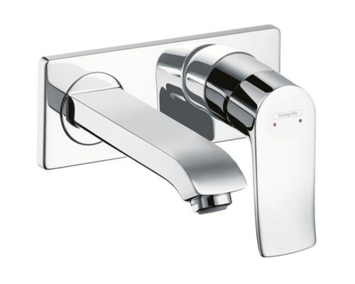 Смеситель для раковины Hansgrohe Metris однорычажный скрытого монтажа излив 165 мм хром 31085000