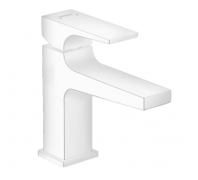Смеситель для раковины Hansgrohe Metropol 100 с донным клапаном белый матовый 32500700