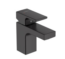 Смеситель для раковины Hansgrohe Vernis Shape 70 с донным клапаном матовый черный 71560670