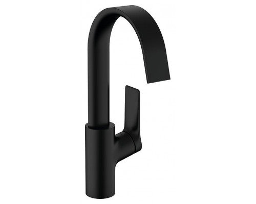 Смеситель для раковины Hansgrohe Vivenis 210 с поворотным изливом черный матовый 75030670