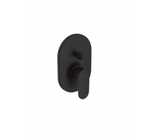 Смеситель для ванны и душа Hansgrohe Vernis Shape скрытого монтажа на 2 потребителя черный матовый 71449670