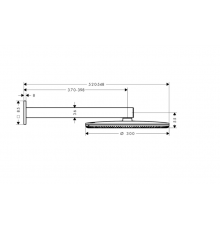 Верхний душ Hansgrohe Raindance Alive S 300 мм 2 режима хром 24540000