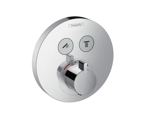 Термостат hansgrohe ShowerSelect S для 2 потребителей внешняя часть 15743000