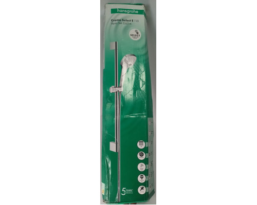 Душевой гарнитур Hansgrohe Croma Select E Vario 600 мм 110 мм 3 режима 26582400