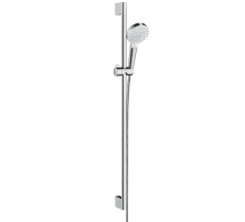 Душевой гарнитур Hansgrohe Crometta 100 Vario со штангой 90 см белый/хром 26536400