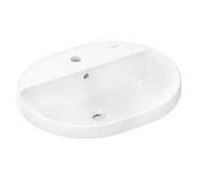 Раковина встраиваемая Hansgrohe Xuniva U 550х450 мм с отверстием под смеситель и переливом белый 60161450