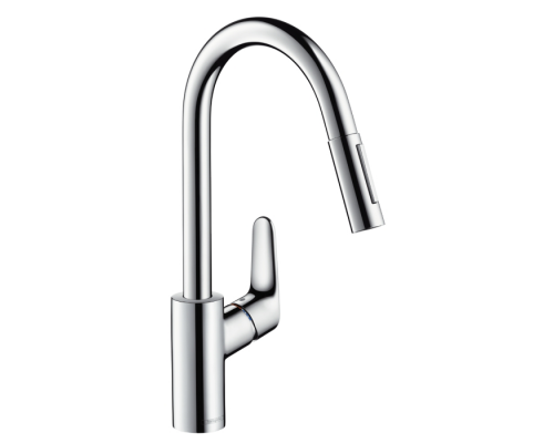 Смеситель для кухни Hansgrohe Focus с выдвижным душем сталь 31815800