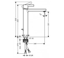 Смеситель для раковины Hansgrohe Metris S 260 хром 31022000
