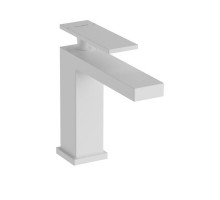 Смеситель для раковины Hansgrohe Tecturis E 110 со сливным гарнитуром белый матовый 73010700