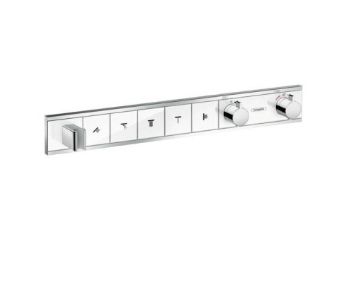 Термостат для душа Hansgrohe RainSelect на 5 потребителей белый хром 15358400