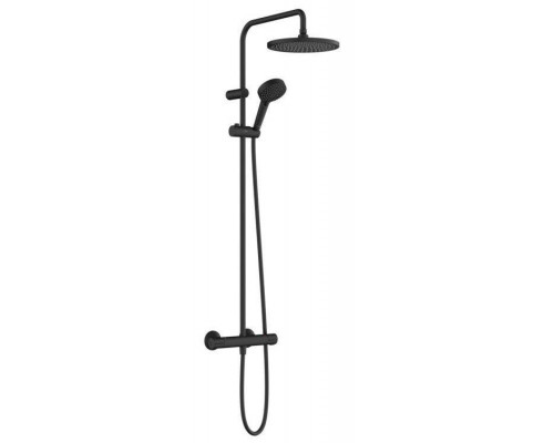 Душевая система Hansgrohe Vernis Blend 200 с однорычажным смесителем черный матовый 26426670