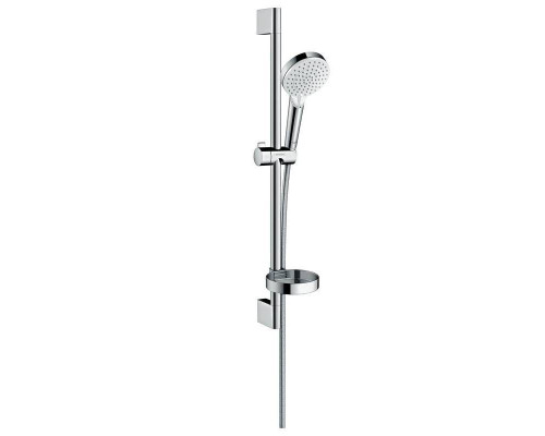 Душевой гарнитур Hansgrohe Crometta Vario 65 см с мыльницей белый/хром 26553400