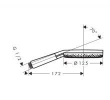 Ручной душ Hansgrohe Raindance Select S 125 3jet PowderRain хром 24500000