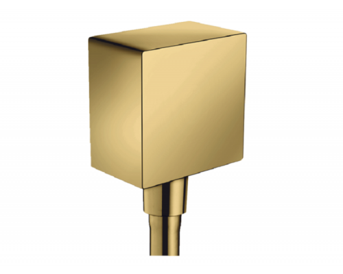 Шланговое подсоединение hansgrohe FixFit Square полированное золото 26455990