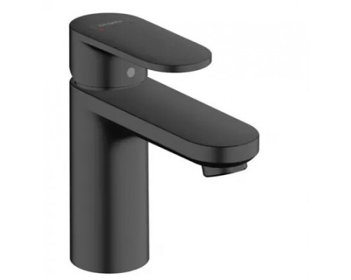 Смеситель для раковины Hansgrohe Vernis Blend 100 однорычажный без сливного гарнитура матовый черный 71580670